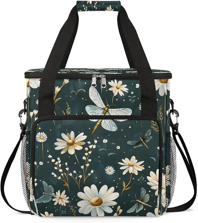 Daisy Dragonfly Coffee Maker Carrying Bag for Keurig K-Mini or K-Mini Plus Storage Portable Coffee Maker Travel Bag