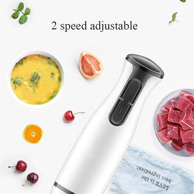 Hand Blender Blender Handheld with Stainless Steel Blade Heavy Duty Chopper Whisk Milk Frother for Smoothie Baby Food SaucesPuree Soup