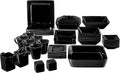 10 Strawberry Street Nova Square 45 pc Dinnerware Set Black
