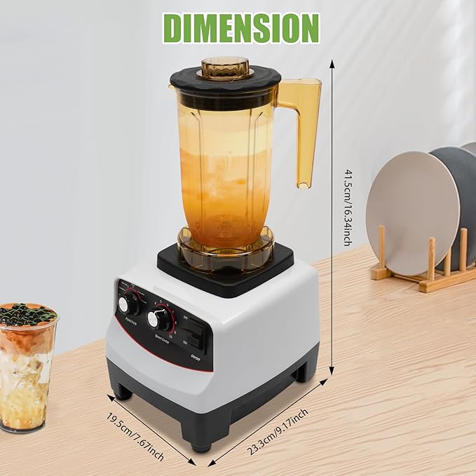 Bubble Tea Machine 1200ml 1800W Multifuction Blending Machine with 4 Different Cups 10 Gears Speed Countertop Smoothie Maker for Homes Milk Tea Shops Coffee Shops 110V 30000RPM Easy to Clean