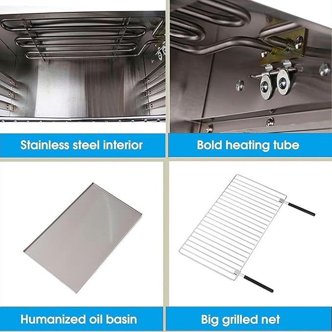 2000 W Commercial Convection Oven Electric Convection Toaster Single -Layer Professional Electric Oven 50~300 °