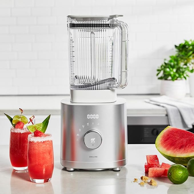 Professional 12-Speed High-Performance Countertop Blender 1400 Watt Motor 64 Oz BPA-Free Tritan Container Digital Controls Pulse Function Tamper Tool Included Friction Heat for Hot Soups Ice Cr