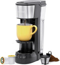 CHEFMAN Single Serve Coffee Maker K Cup Coffee Machine: Compatible with K-Cup Pods and Ground Coffee Brew 6 to 12oz Cup Drip Coffee Maker 40oz Water Reservoir Cup Lift Filter Included