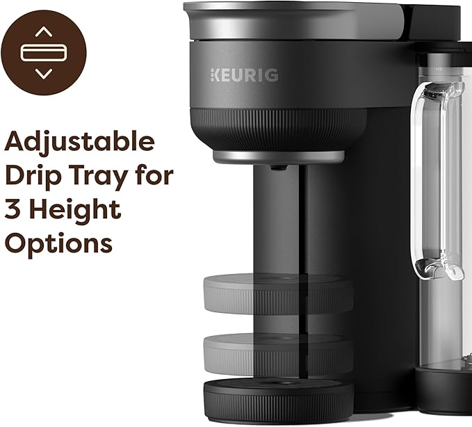 Keurig K-Crema Single Serve K-Cup Pod Coffee Maker PressureInfusion &amp MultiStream Technology Brews Crema-Topped Coffee Espresso-Style Shots Classic Coffee Tea Cocoa 72 oz Removable Reservoi