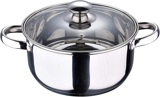 San Ignacio 7-Piece Cookware Set in Stainless Steel + Set of 3 Kitchen Utensils in Nylon