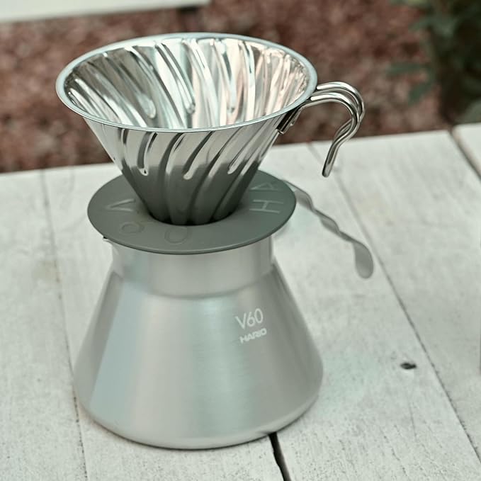 Hario Outdoor V60 Metal Coffee Server 500ml Silver