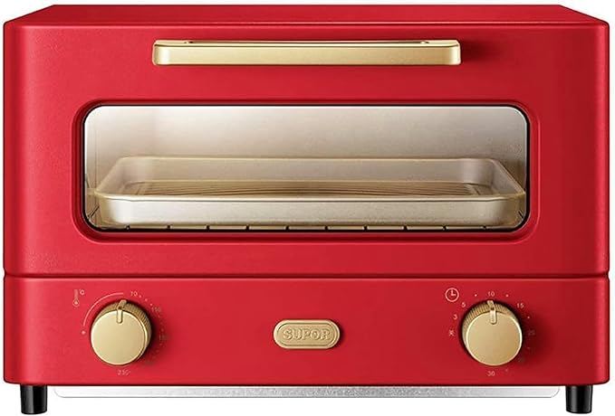AMNOOL Automatic Mini Oven12L Electric Oven Multifunction Baking Machine 1000W Cake Pizza Oven 30 Minutes Timing Kitchen Convection Oven Aesthetic and Practical-1*