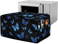 Toaster Oven Cover with Pockets Can Hold Jam Spreader Knife &amp Toast Machine Tongs Dust Fingerprint Protection Covers Keep Your Toaster Oven Pristine Bule Butterfly Print