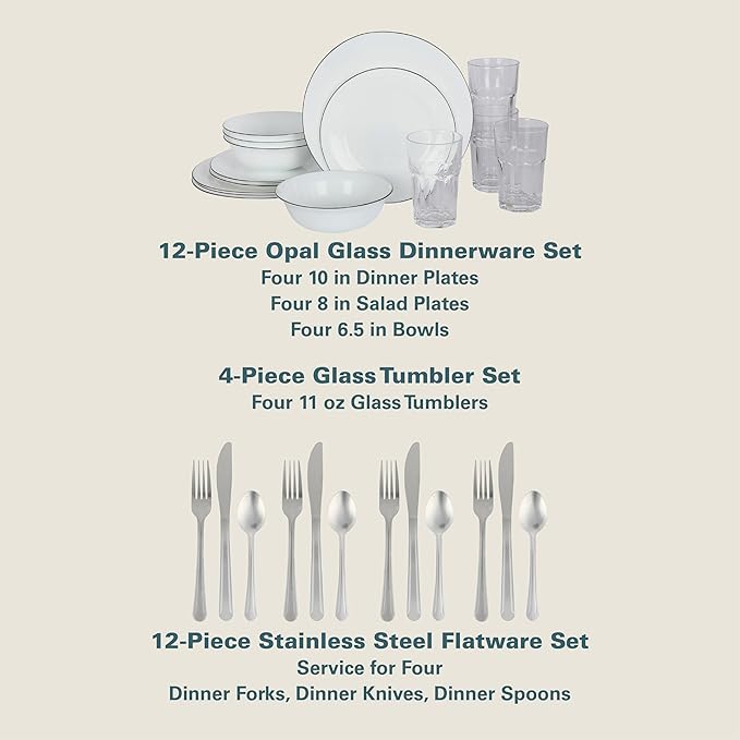 Gibson Home 74 Piece Kitchen in a Box Pots and Pans Cookware Plates and Bowls Dinnerware Cutlery Knife Block Flatware Utensils Tools &amp Gadgets Storage Glasses Set