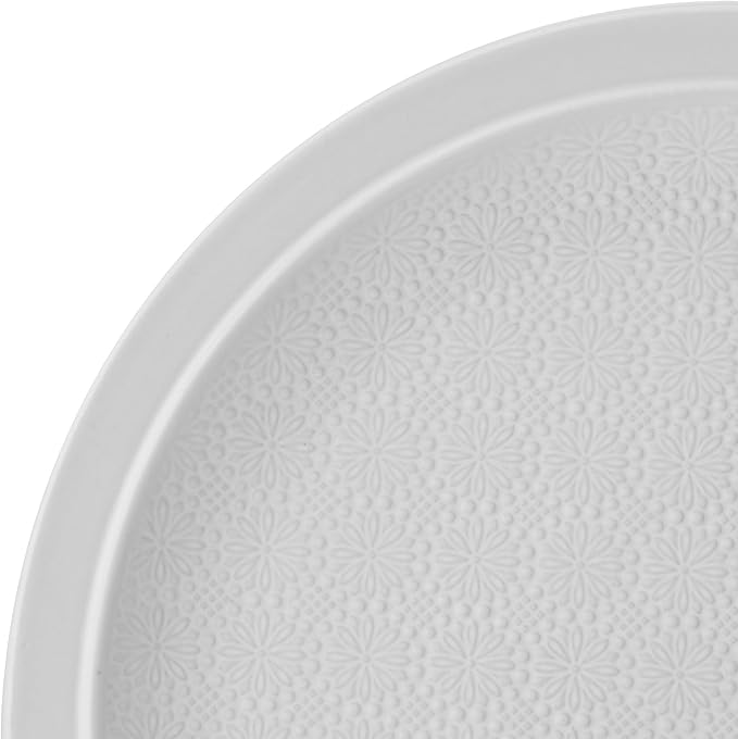 Pfaltzgraff Blooming Meadow 12 Piece Plates Bowls Dinnerware Set Service for 4 Cream