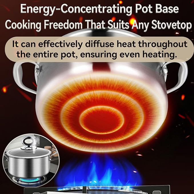 Titanium Hammered Pro Cookware 3 Piece Set Pan &amp Soup Pot And Wok with Steamer Nonstick No-Coat Technology Ultra-Durable Even Heating Frying Pans Compatible with All Cooktops3 piece set