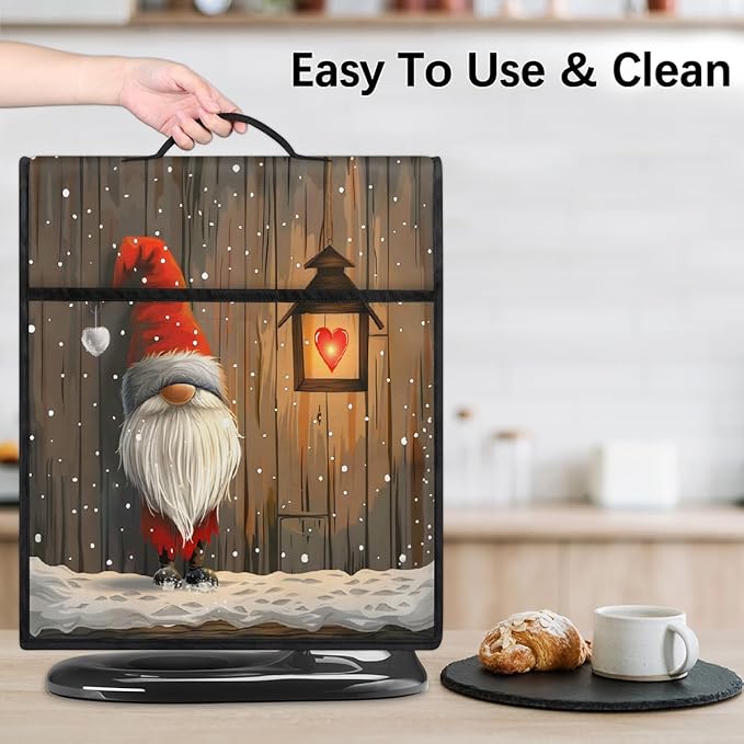 cfpolar Kitchen Aid Mixer Cover Compatible with 6-8 Quarts Christmas Dwarf Snowflake Stand Mixer Cover Kitchen Aid Mixers Accessories Appliance Organizer Bag Dust Covers with Zipper Pocket