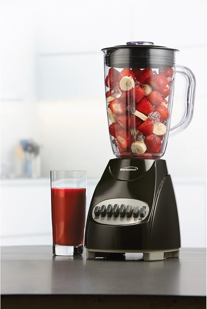 Brentwood Blender 12-Speed Plus Pulse Black
