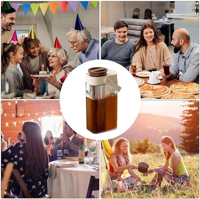 Cold Brew Coffee Pot 1000ml Iced Coffee Maker Cold Brew Jar Leak Proof Container Large Capacity Cold Water Kettle Kitchen Tools
