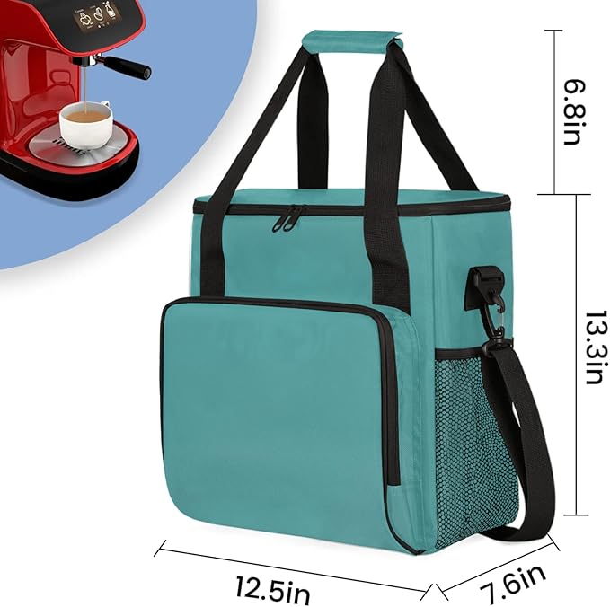 Darkcyan Coffee Maker Carrying Bag Waterproof Insulated Leakproof Cooler Bag Portable Storage Tote Bag Organizer With Shoulder Strap