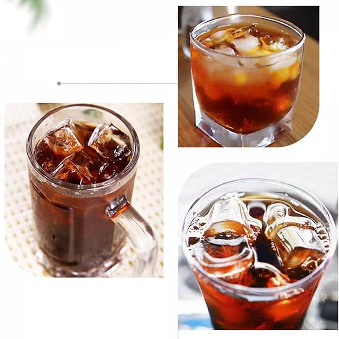 Iced Dripper Coffee Maker Cold Brew Coffee Maker Smooth Slow Cold Drip with Stainless Steel Adjustable Dripper 800ml Glass Pot Makes 4-6 Cups for Home Office