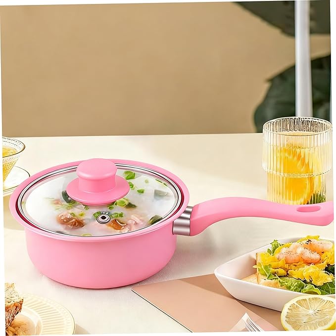 Cast Iron Pots and Pans Set 13Pcs Non Stick Cute Cookware Set Includes Lids Induction Cookware with Comfort Handle PFOA Free