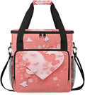 Paper Heart Coffee Maker Carrying Bag Portable Travel Storage Tote Bag Compatible with K-Mini or K-Mini Plus Single Serve Coffee Brewer Carrying Case with Multiple Pockets &amp Shoulder Strap