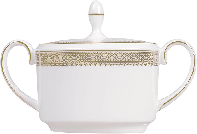 Wedgwood Vera Wang Vera Lace Gold Covered Sugar