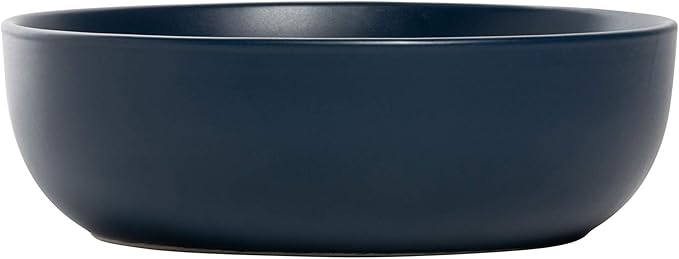 10 Strawberry Street Wazee Matte Coupe Dinnerware Set 16 pc Midnight Blue