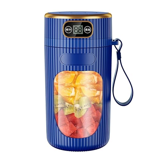 Portable Juicer Cup Real Battery - Easy Cleaning Ideal Health Enthusiasts Fitness Lovers(03Single Machine)