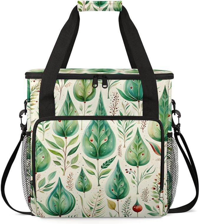 Christmas Tree Coffee Maker Carrying Bag Magic Tree Travel Storage Bag Compatible with K-Mini or K-Mini Plus Single Serve Coffee Brewer Carrying Case with Multiple Pockets &amp Shoulder Strap