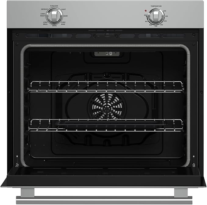 Forno Vomero 30-Inch Wall Oven – 5 Cu. Ft. Capacity Stainless Steel 3550W Convection Mechanical Controls Self-Cleaning Function