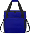 Navy Blue Coffee Maker Carrying Bag Waterproof Insulated Leakproof Cooler Bag Portable Storage Tote Bag Organizer With Shoulder Strap