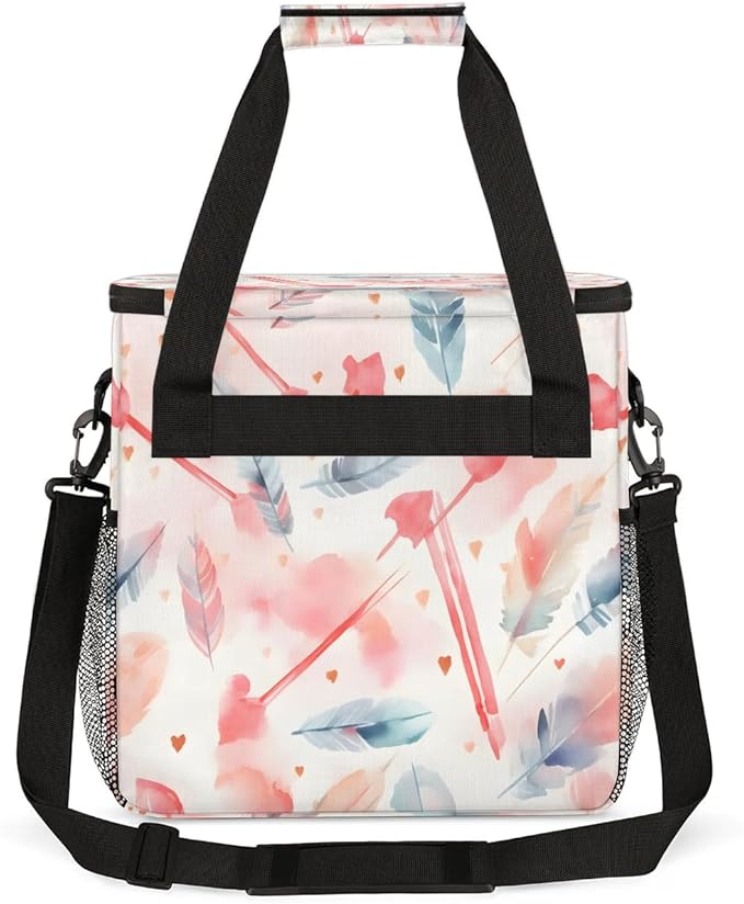 Watercolor Arrow Coffee Maker Carrying Bag Compatible with K-Mini or K-Mini Plus Portable Single Cup Coffee Maker Case with Pockets for K Cup Pods