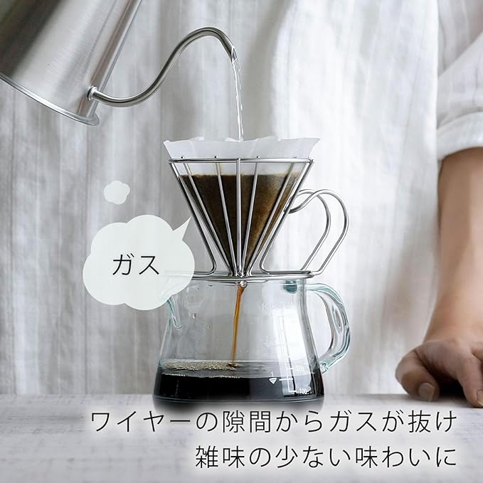 TOKYO MATCHA SELECTION - KOGU - Stainless wire coffee dripper - 3 size [Standard ship by SAL: NO tracking number &amp insurance] (S (1 cup))