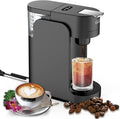 Espresso Machine Single-Serve Coffee Maker Mini Capsule Coffee Machine with 12oz Water Tank for K-cup Capsules One-touch Switch Cappuccino And Latte Machine Maker For HomeBlack