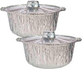 KINVARA Collection Set of 2 Aluminium Medium Lid Pots
