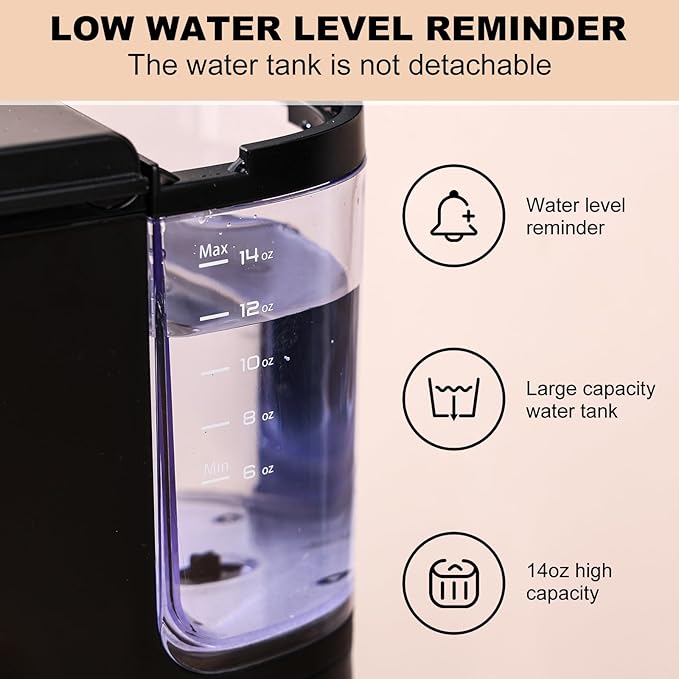 K Cup Coffee Maker Single Serve coffee machine or Ground Coffee Machine 2 in 1 6 to 14 Oz Brew Sizes Mini One Cup Coffee Maker with Self cleaning Function Fits Travel Mug Black