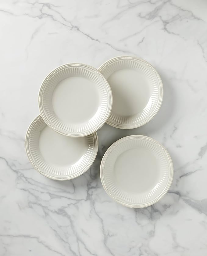 Lenox 895721 French Perle Groove Dinner Plates Set Of 4