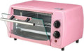 Electric Oven Mini 12L Oven Adjustable Tat Independent Temperature Control in The Upper and Lower Tubes Pink