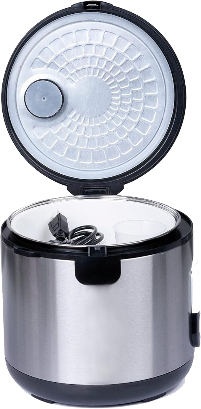 Tayama 20-Cup Stainless Steel Automatic Rice Cooker &amp Food Steamer Black