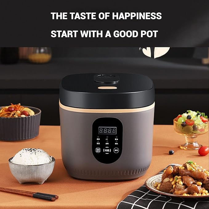 Smart Rice Cooker 4L Slow Cooker and Steame with 8 Cooking Functions 12-Hour Smart Appointment and LED Display