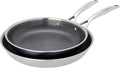 Henckels Paradigm Ceramic 2-pc Stainless Steel Dual Performance Fry Pan Set