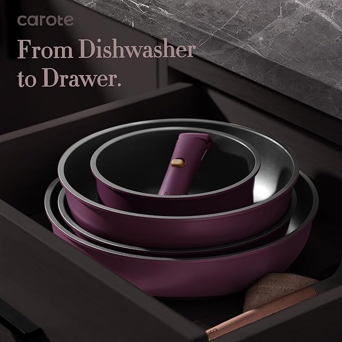 CAROTE 19pcs Pots and Pans Set and 3pcs Baking Pan Set Nonstick Cookware Set Bakeware Set