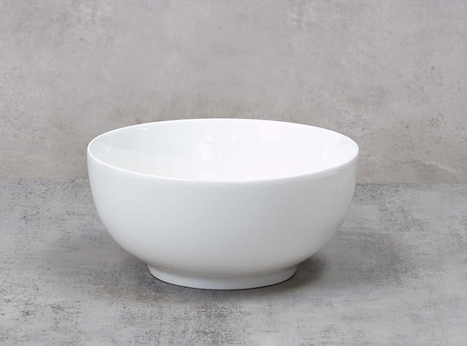 Bone China Coupe Shape Elegance White Deep Bowl 6 Case of 6