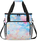 Glitter Coffee Maker Carrying Bag Pink Heart Portable Travel Storage Tote Bag Compatible with K-Mini or K-Mini Plus Single Serve Coffee Brewer Carrying Case with Multiple Pockets &amp Shoulder Stra