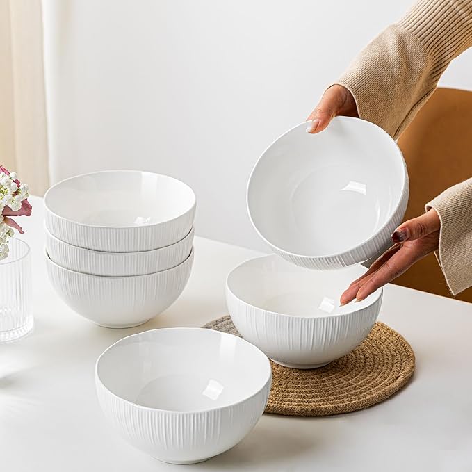 Porcelain Dinnerware Sets for 4 12 Piece Plates and Bowls Set Scratch-Resistant Microwave &amp Dishwasher Safe Dishes Kitchen and Dining Dishware