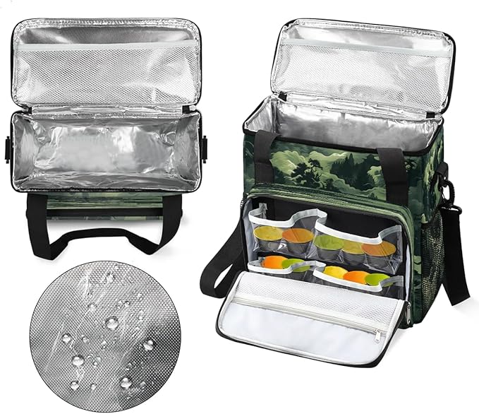 Abstract Camouflage Forest Coffee Maker Carrying Bag for Keurig K-Mini or K-Mini Plus Storage Portable Coffee Maker Travel Bag