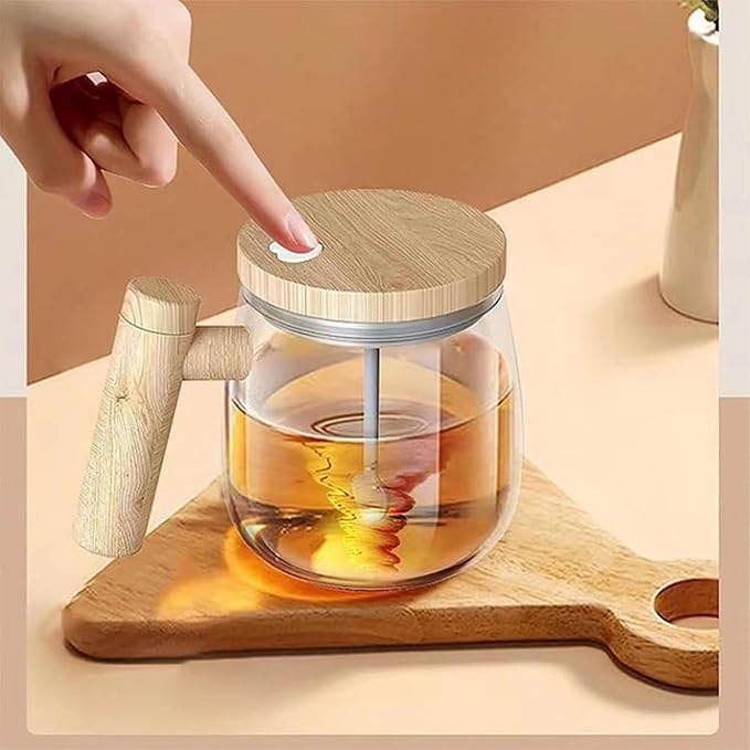 Automatic Stirring Cup Electric Stirring Cup | 400ml High Speed Hot Chocolate Coffee Shaker | Automatic Electric Blender for Tea Coffee Hot Chocolate and Milk