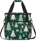 Xmas Tree Coffee Maker Carrying Bag Christmas Tree Travel Storage Bag Compatible with K-Mini or K-Mini Plus Single Serve Coffee Brewer Carrying Case with Multiple Pockets &amp Shoulder Strap