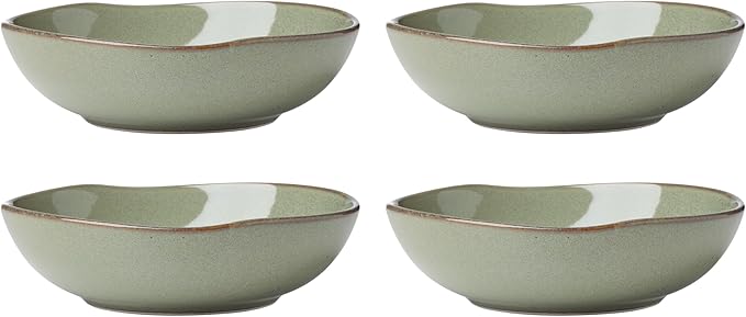 Oneida 899211 Organic Shades Sage Green Pasta Bowls Set Of 4 Service For 4