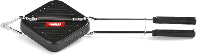 Sumeet Nonstick Grill Gas Sandwich Toaster 14cm Black