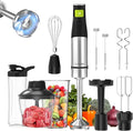 Consciot 10-in-1 Immersion Blender Handheld Max 1100W with Entire Stainless Steel Blender Shaft Trigger Speed Control 800ml Beaker 600ml Chopper Beaters Frothers Hooks Masher Whisk &amp 600ml