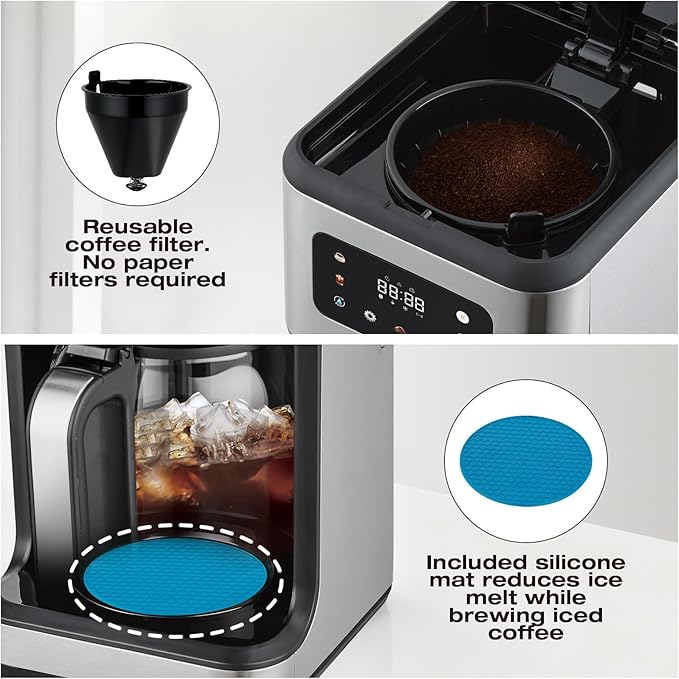 Salton Stainless Steel Digital Coffee Maker - 14 Cup