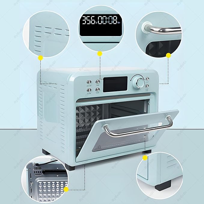 16L Lightweight Convection Sublimation Oven 1400W Sublimation Oven 360° Heating with Digital Display Sublimation Oven Machine for Mugs Glasses Water Bottles 30L